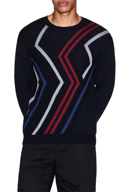 Maglione con lavorazione a zig zag ARMANI EXCHANGE | Maglie | XM001323 AF13776FB017